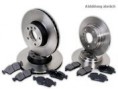 Komplett sett bremser foran bak Ø-284mm/Ø-258mm
